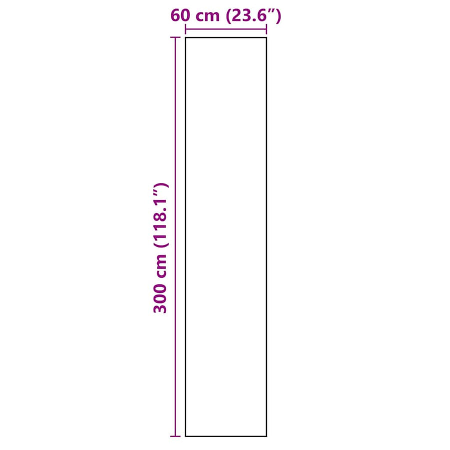 Keuken Mat Geometric Geometrisch 60 x 300 cm Fluweel