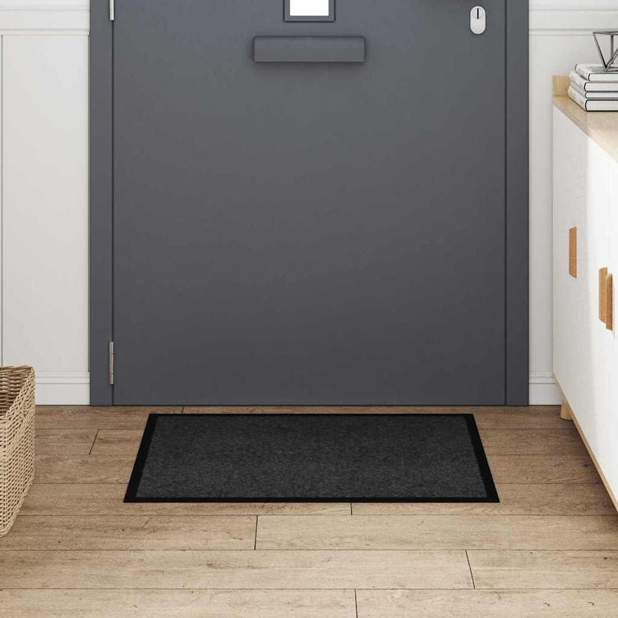 Deurmat Antraciet 60 x 80 cm Teddy Stof
