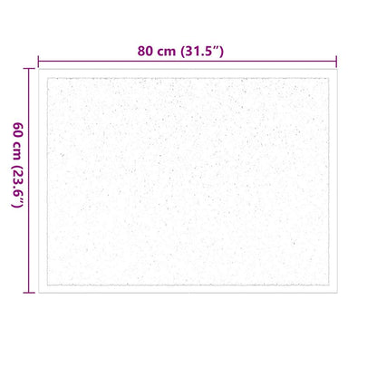 Deurmat Antraciet 60 x 80 cm Teddy Stof