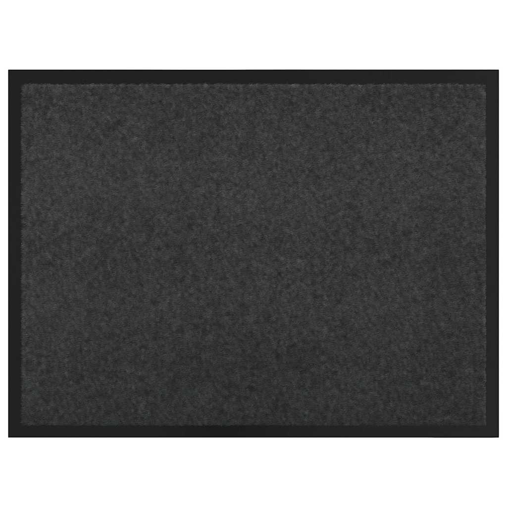 Deurmat Antraciet 60 x 80 cm Teddy Stof