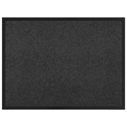 Deurmat Antraciet 60 x 80 cm Teddy Stof