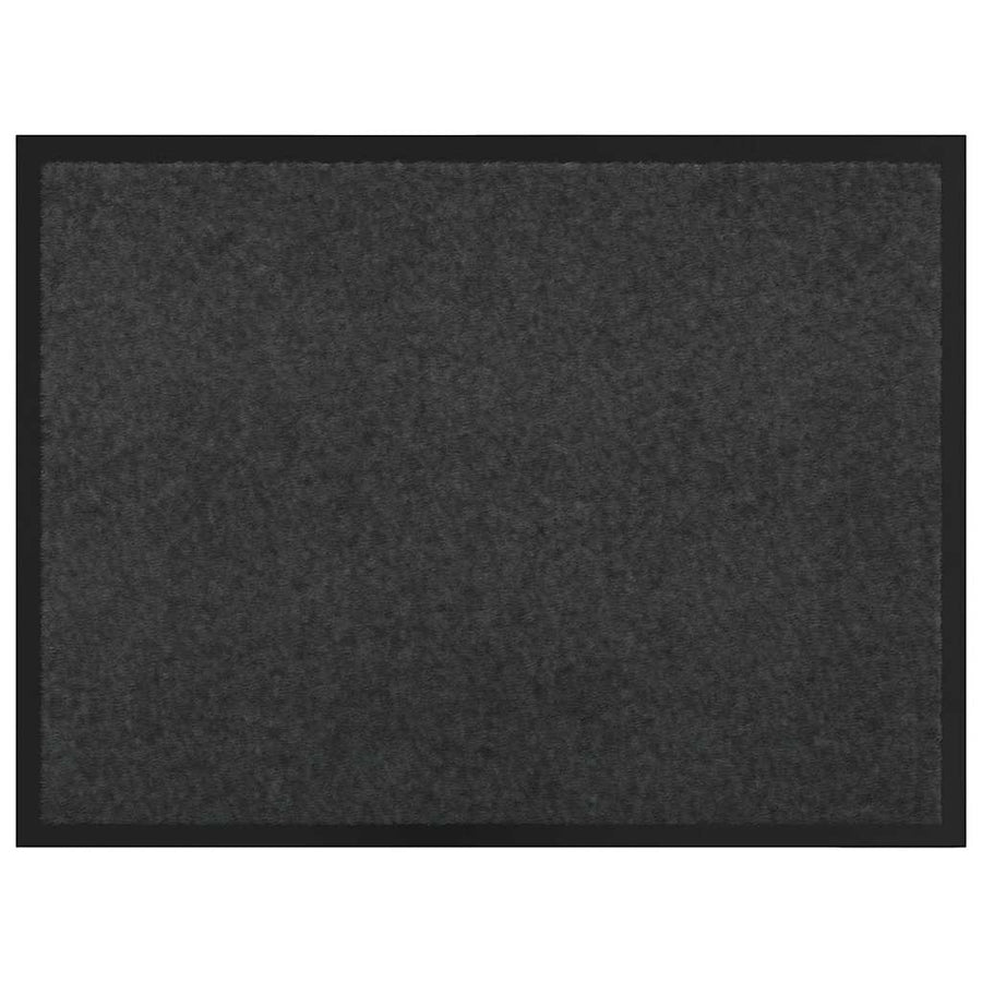 Deurmat Antraciet 60 x 80 cm Teddy Stof