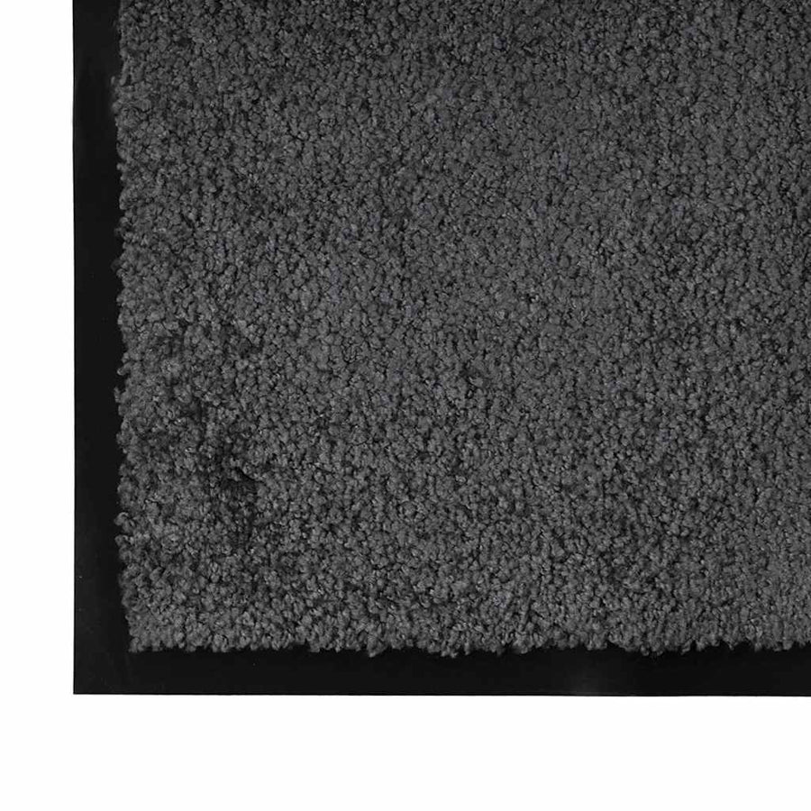 Deurmat Antraciet 80 x 120 cm Teddy Stof