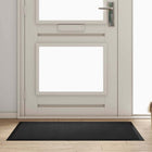 Deurmat antraciet 60x40 cm teddy stof