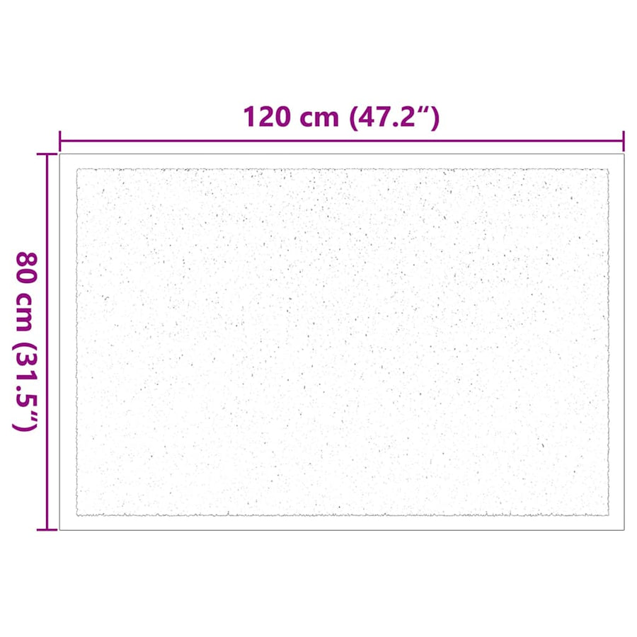 Deurmat Antraciet 80 x 120 cm Teddy Stof