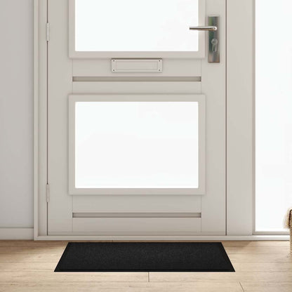 Deurmat Zwart 60 x 80 cm Teddy Stof