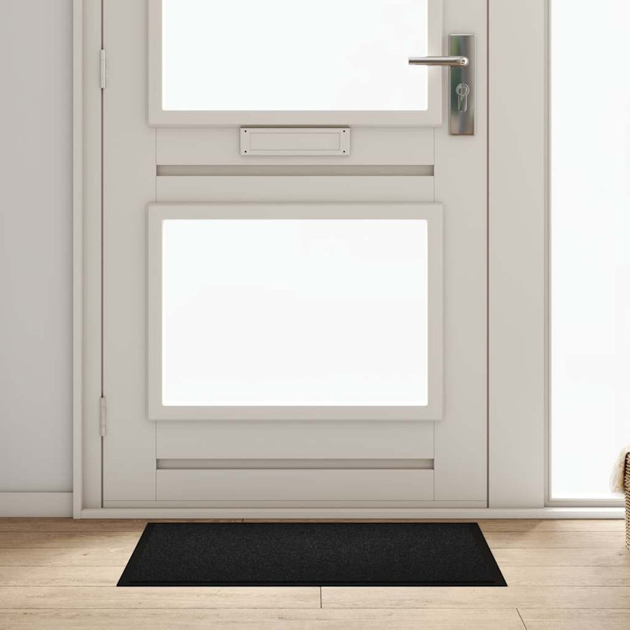 Deurmat Zwart 60 x 80 cm Teddy Stof