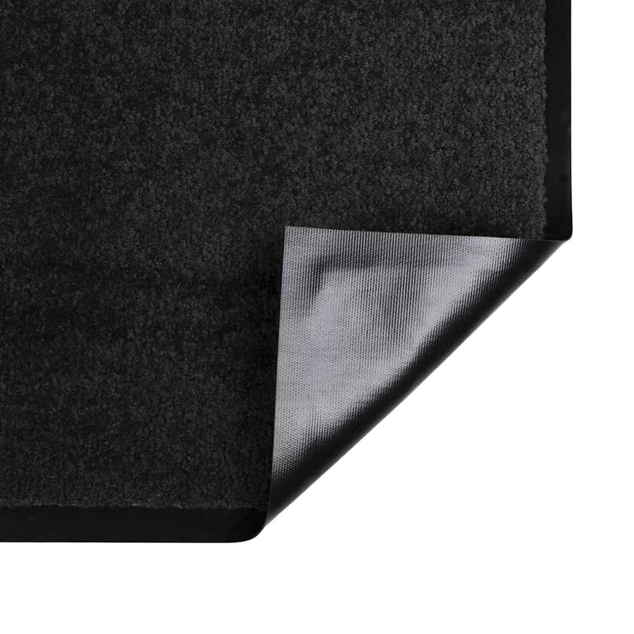 Deurmat Zwart 80 x 120 cm Teddy Stof