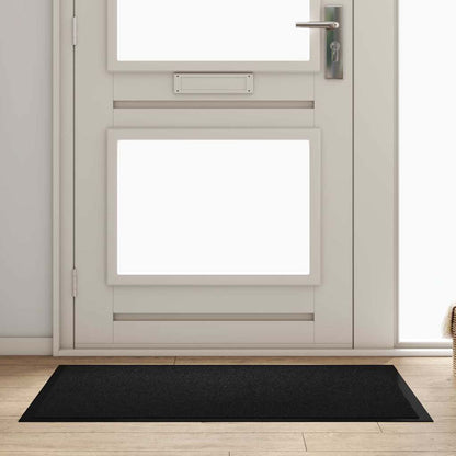 Deurmat Zwart 80 x 120 cm Teddy Stof