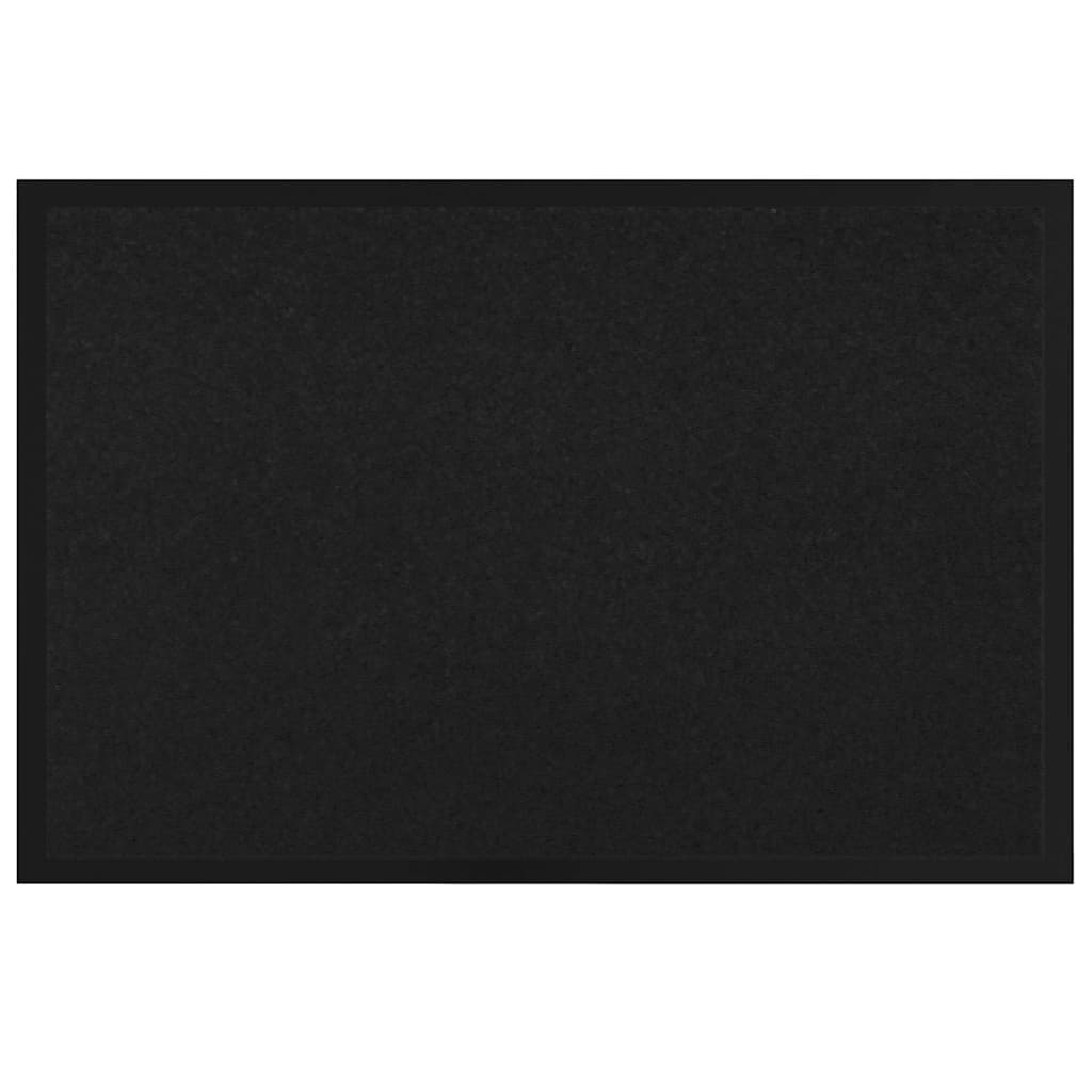 Deurmat Zwart 80 x 120 cm Teddy Stof