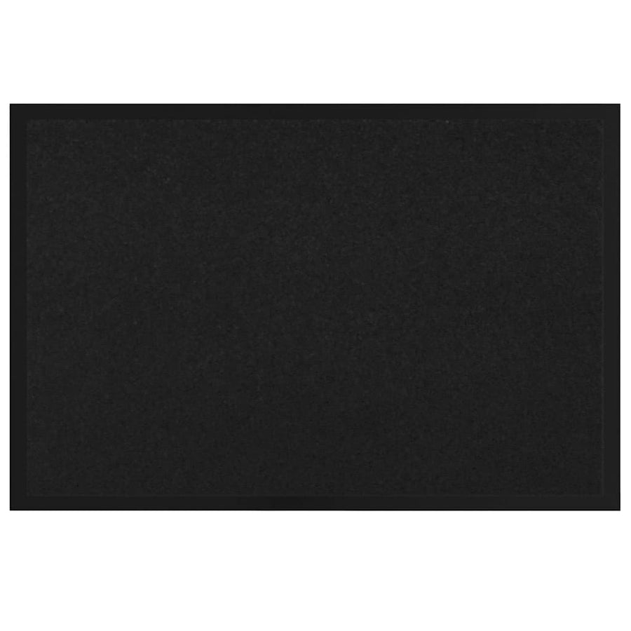 Deurmat Zwart 80 x 120 cm Teddy Stof