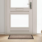 Deurmat beige 60x40 cm teddy stof