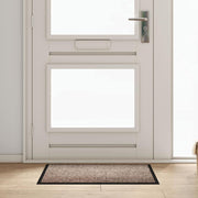 Deurmat beige 60x40 cm teddy stof