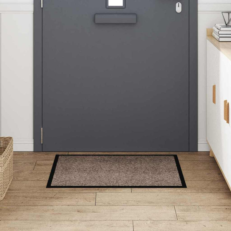 Deurmat Beige 60 x 80 cm Teddy Stof