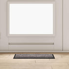 Deurmat lichtgrijs 60x40 cm teddy stof