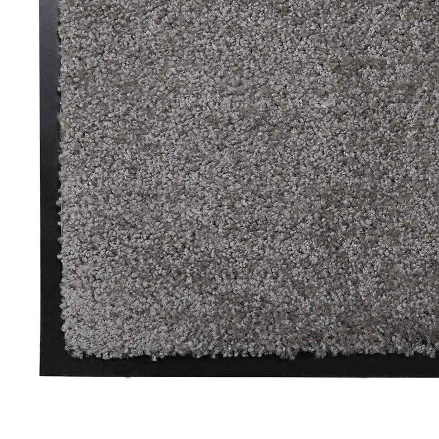 Deurmat Lichtgrijs 60 x 80 cm Teddy Stof