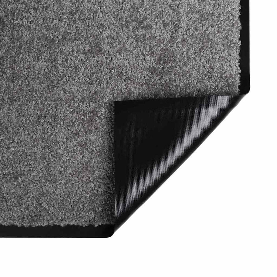 Deurmat Lichtgrijs 60 x 80 cm Teddy Stof
