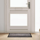 Deurmat lichtgrijs 60x40 cm teddy stof
