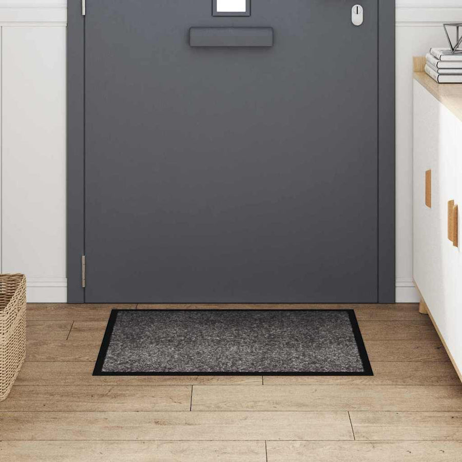 Deurmat Lichtgrijs 60 x 80 cm Teddy Stof
