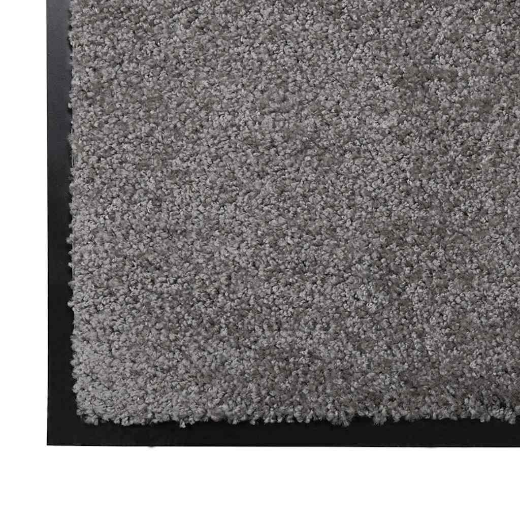 Deurmat Lichtgrijs 80 x 120 cm Teddy Stof