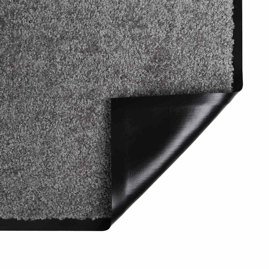 Deurmat Lichtgrijs 80 x 120 cm Teddy Stof