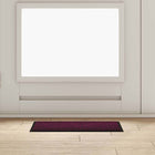 Deurmat bordeauxrood 60x40 cm teddy stof