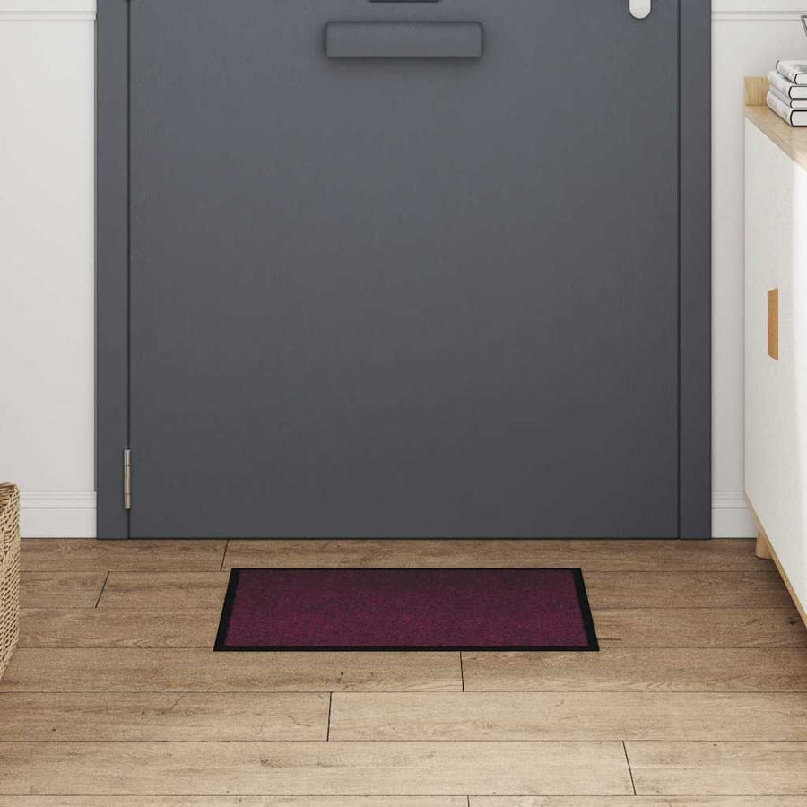 Deurmat Bordeauxrood 40 x 60 cm Teddy Stof