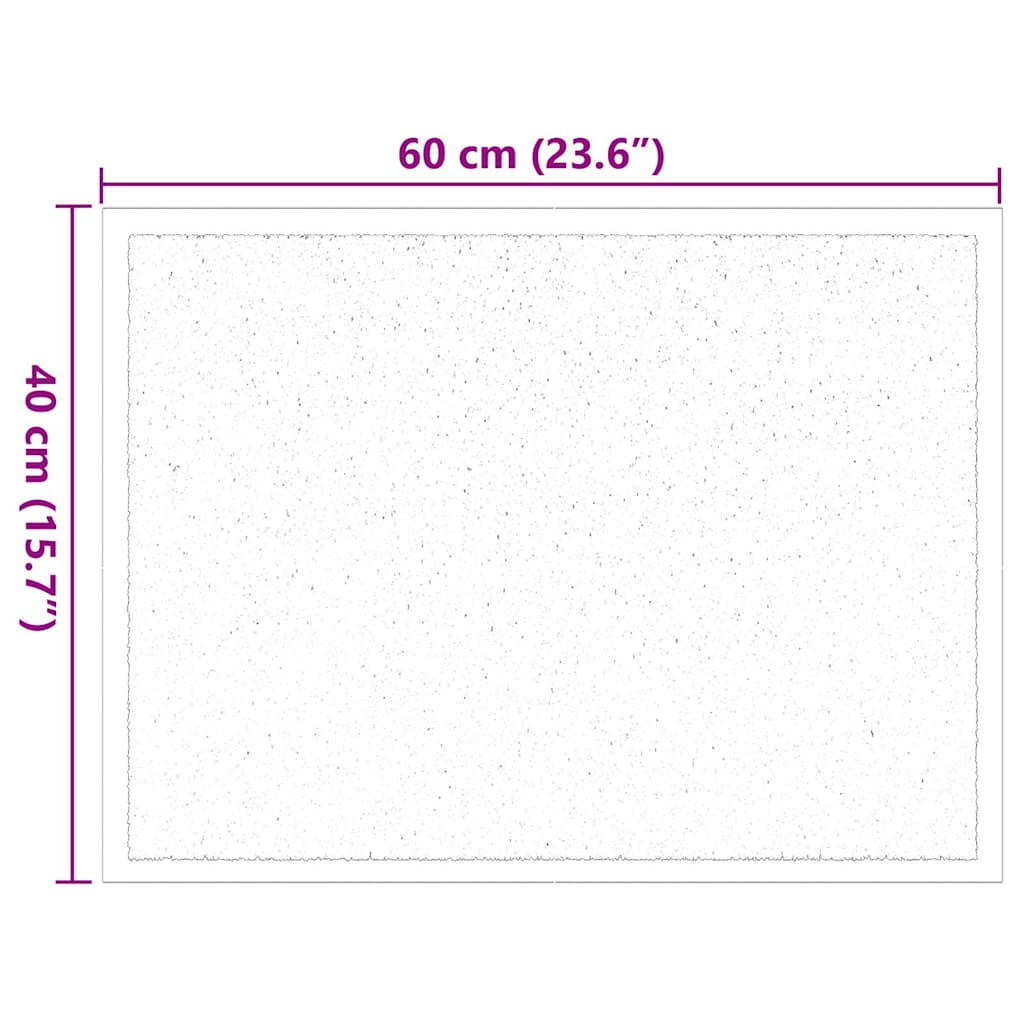 Deurmat Bordeauxrood 40 x 60 cm Teddy Stof