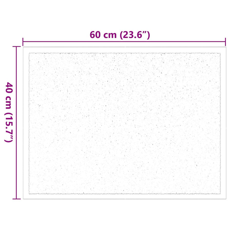Deurmat Bordeauxrood 40 x 60 cm Teddy Stof