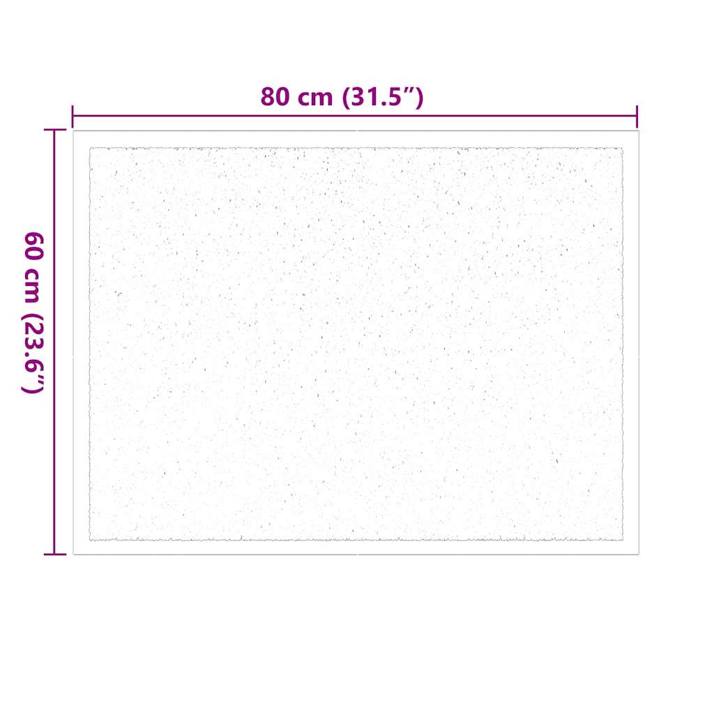Deurmat Bordeauxrood 60 x 80 cm Teddy Stof