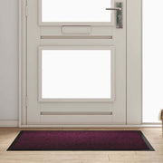 Deurmat bordeauxrood 60x40 cm teddy stof