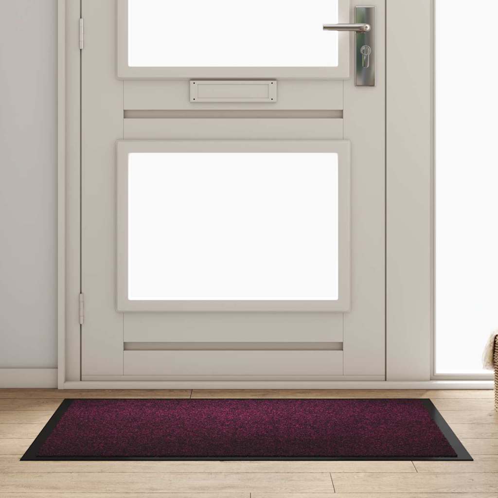 Deurmat Bordeauxrood 80 x 120 cm Teddy Stof