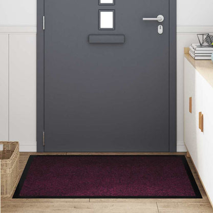 Deurmat Bordeauxrood 80 x 120 cm Teddy Stof