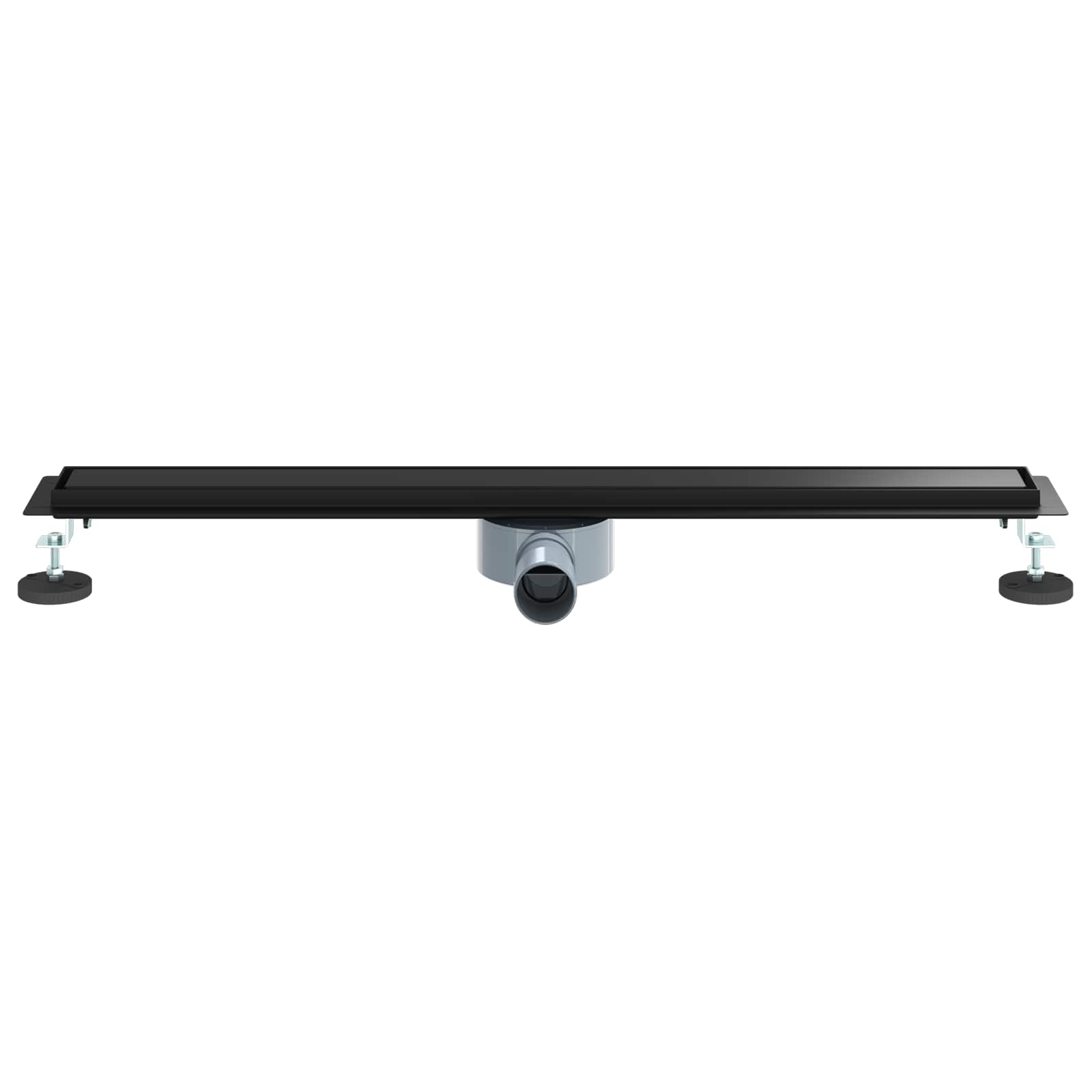 Doucheafvoer 2-In-1 Met 360° Sifon 80 cm Zwart
