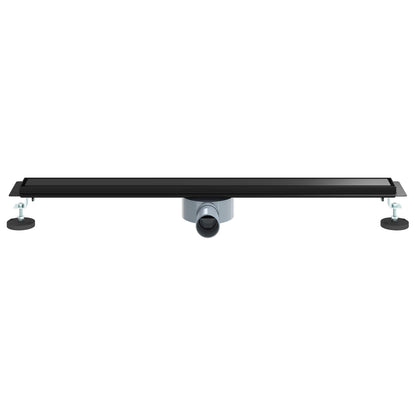 Doucheafvoer 2-In-1 Met 360° Sifon 80 cm Zwart