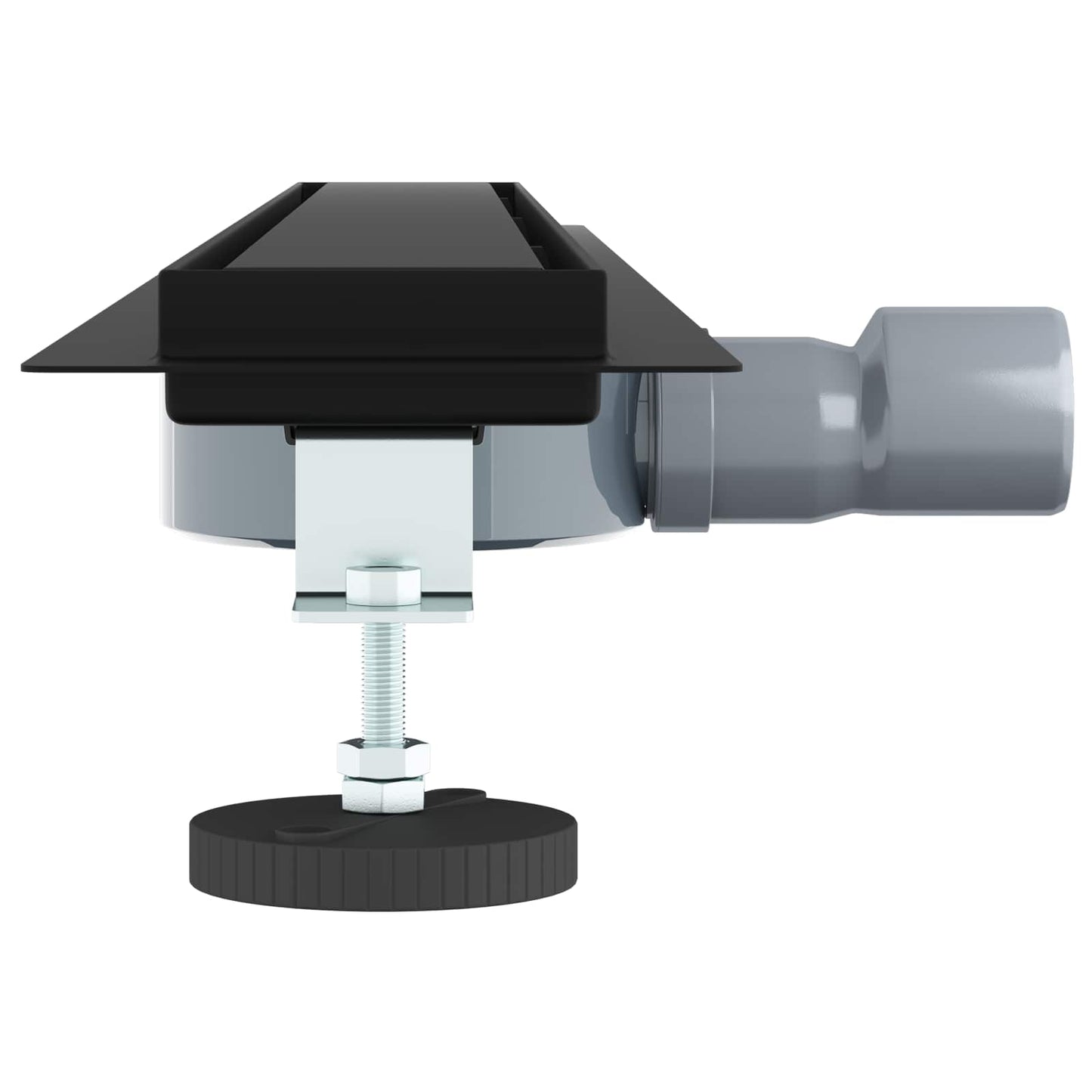 Doucheafvoer 2-In-1 Met 360° Sifon 80 cm Zwart