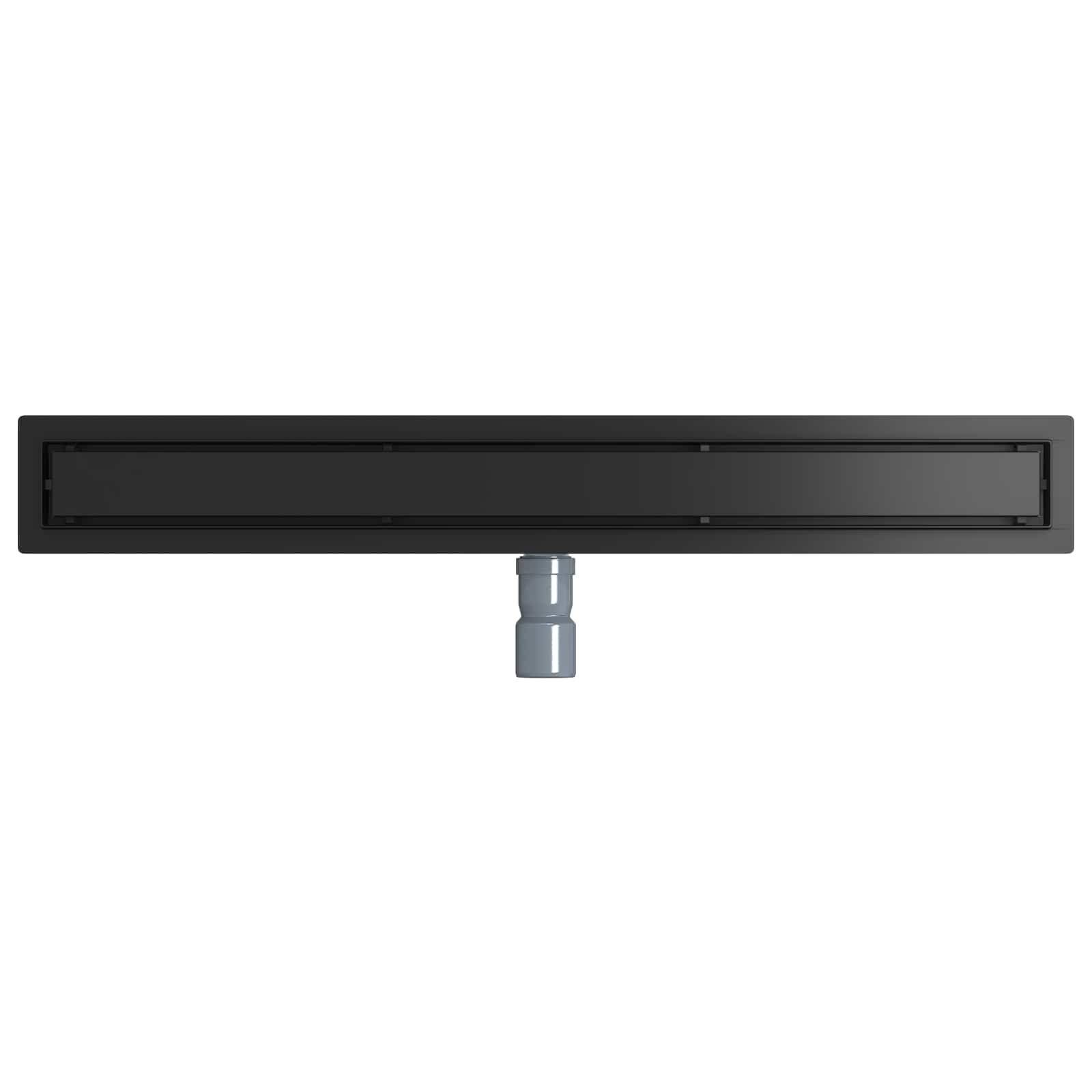 Doucheafvoer 2-In-1 Met 360° Sifon 80 cm Zwart