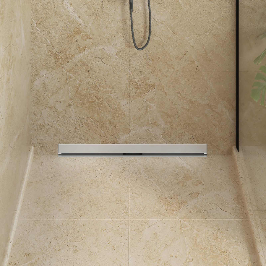 Wandgemonteerde Douche Afvoer Zilver 80 cm Roestvrij staal 304