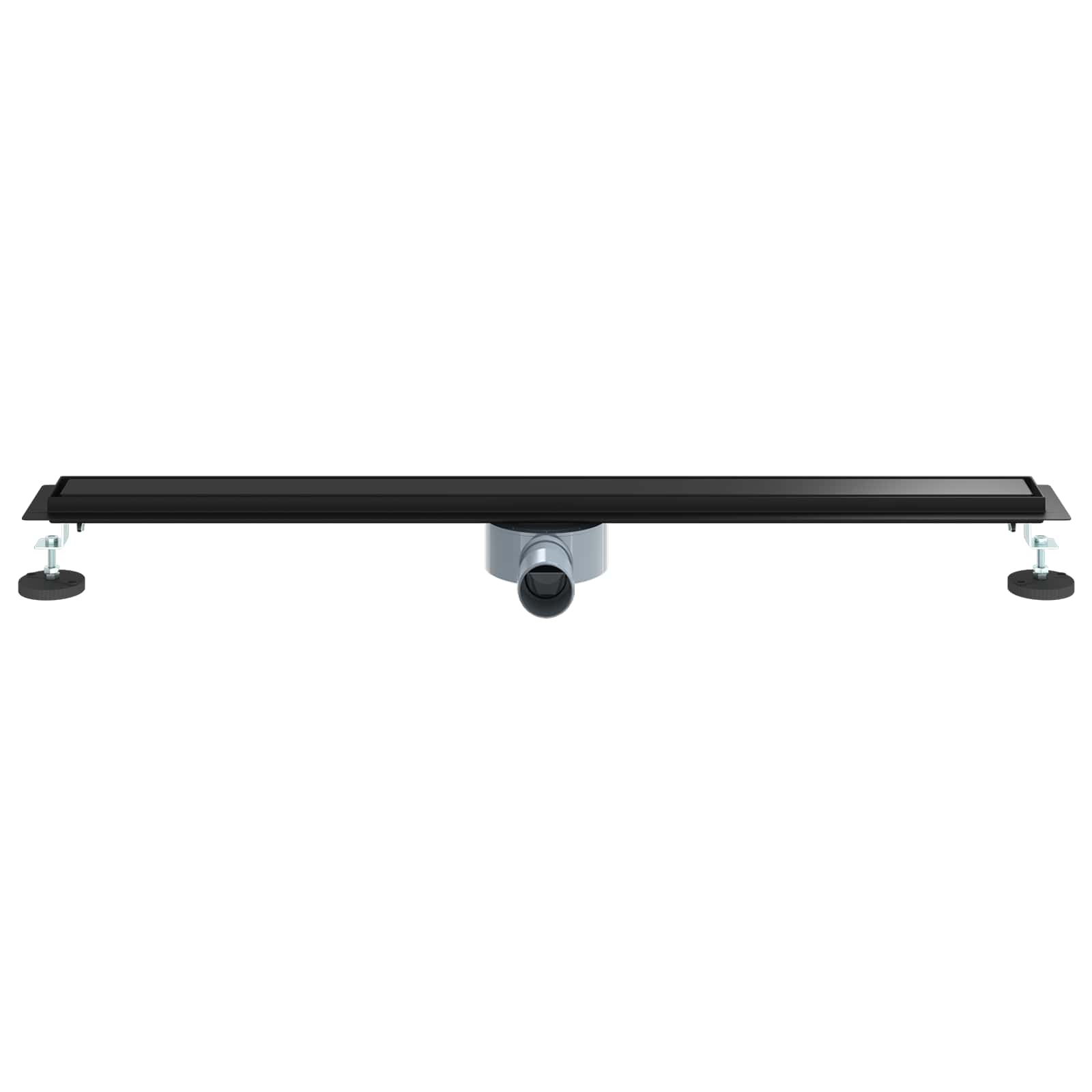 Doucheafvoer 2-In-1 Met 360° Sifon 90 cm Zwart