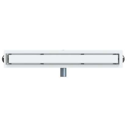 Doucheafvoer 2-in-1 met 360° Sifon Zilver 70 cm