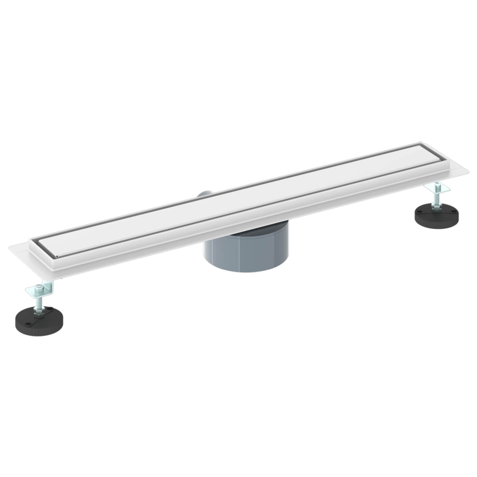 Doucheafvoer 2-in-1 met 360° Sifon Zilver 60 cm