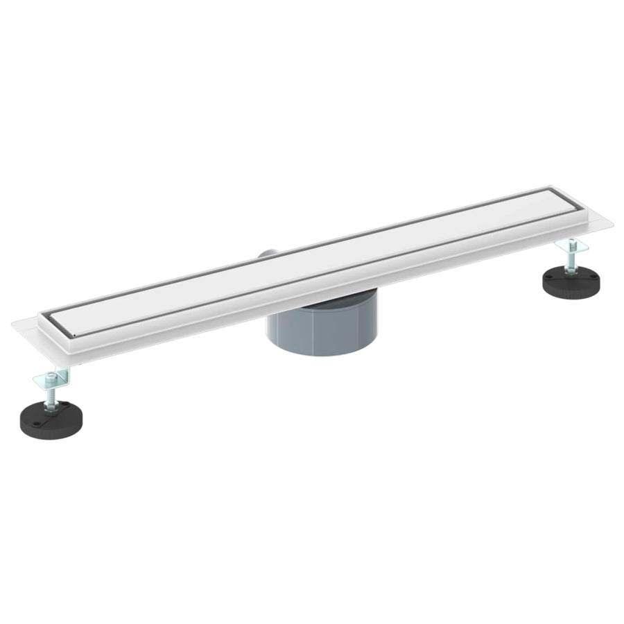 Doucheafvoer 2-in-1 met 360° Sifon Zilver 60 cm