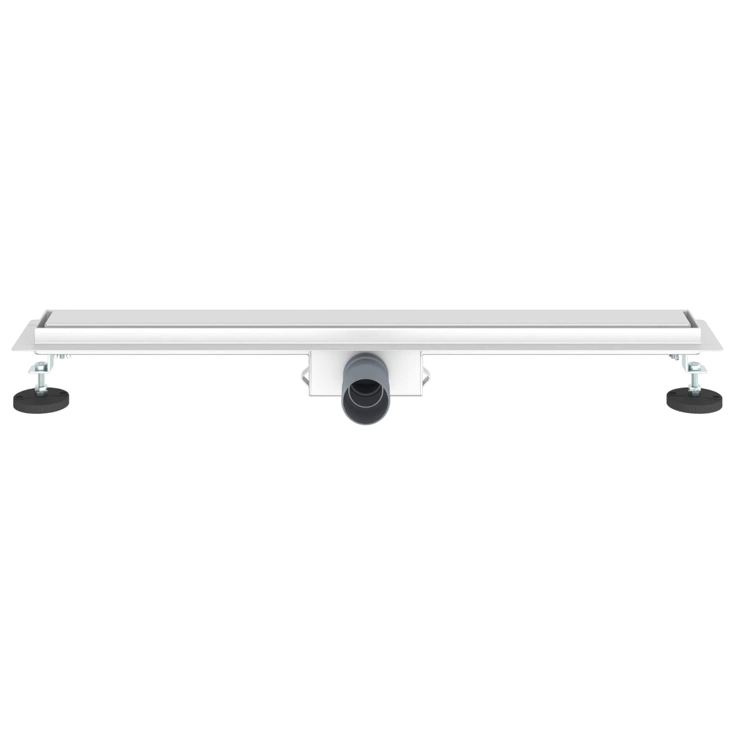 Doucheafvoer met Glazen Deksel Zilver 80 cm Roestvrij staal 304