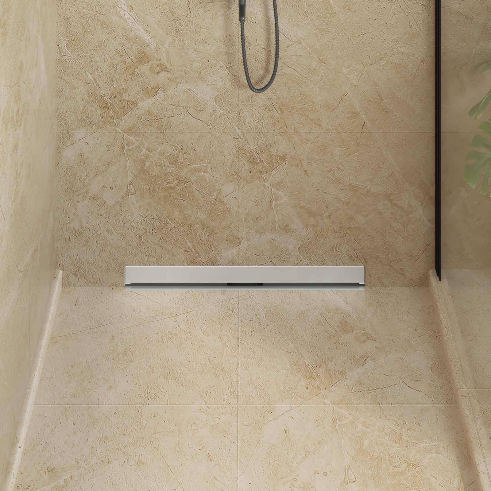 Wandgemonteerde Douche Afvoer Zilver 70 cm Roestvrij staal 304
