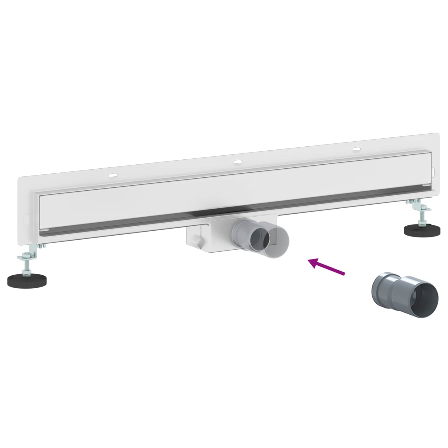 Wandgemonteerde Douche Afvoer Zilver 70 cm Roestvrij staal 304
