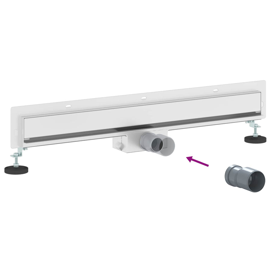 Wandgemonteerde Douche Afvoer Zilver 70 cm Roestvrij staal 304