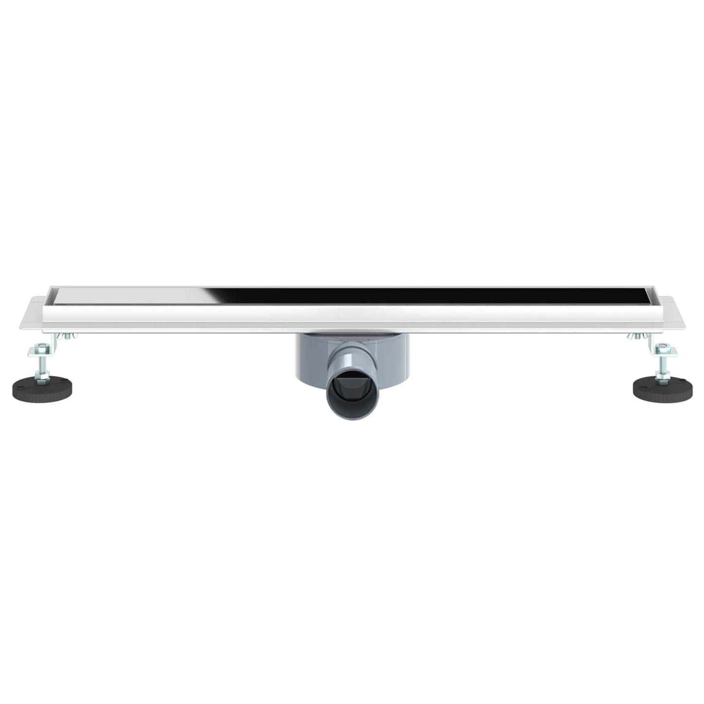 Doucheafvoer Glasdeksel met 360° Sifon Zwart 60 cm