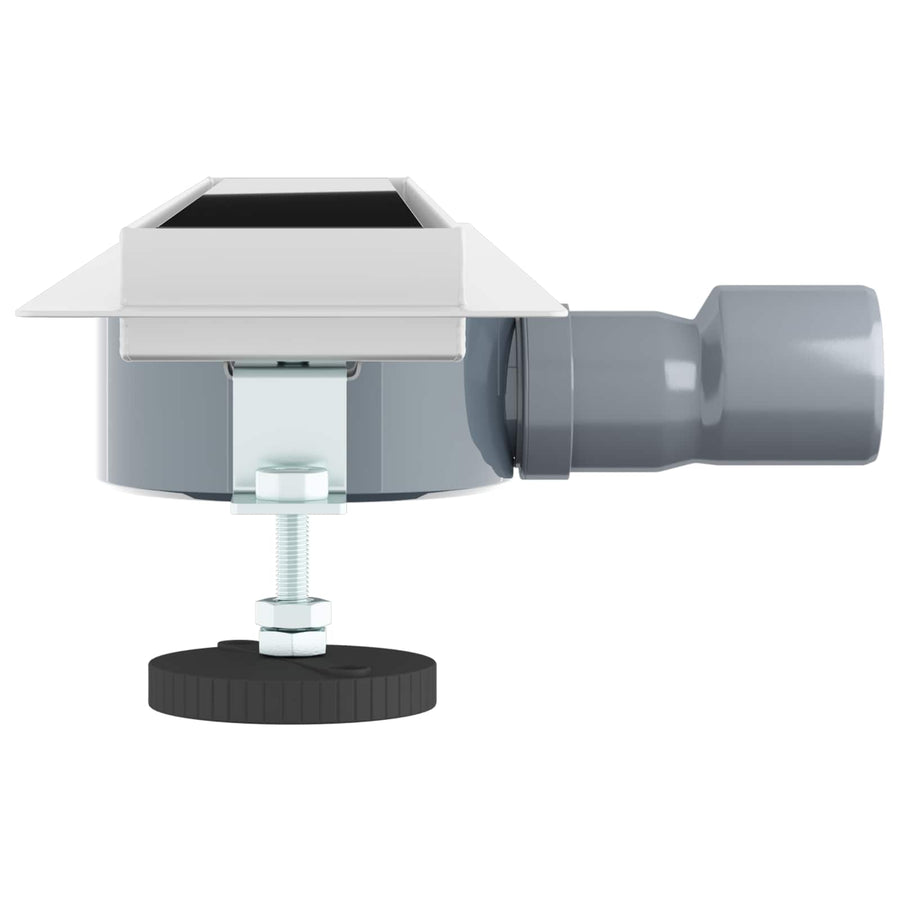 Doucheafvoer Glasdeksel met 360° Sifon Zwart 60 cm