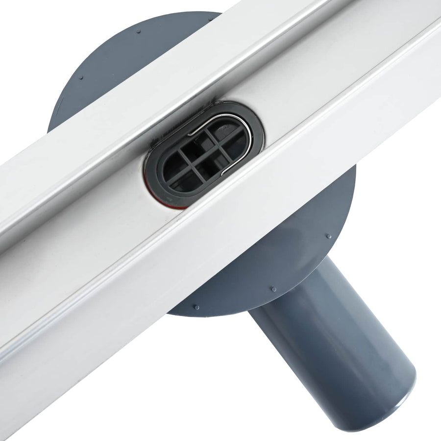 360° Doucheafvoer Met Slank Model Zilver 90 cm