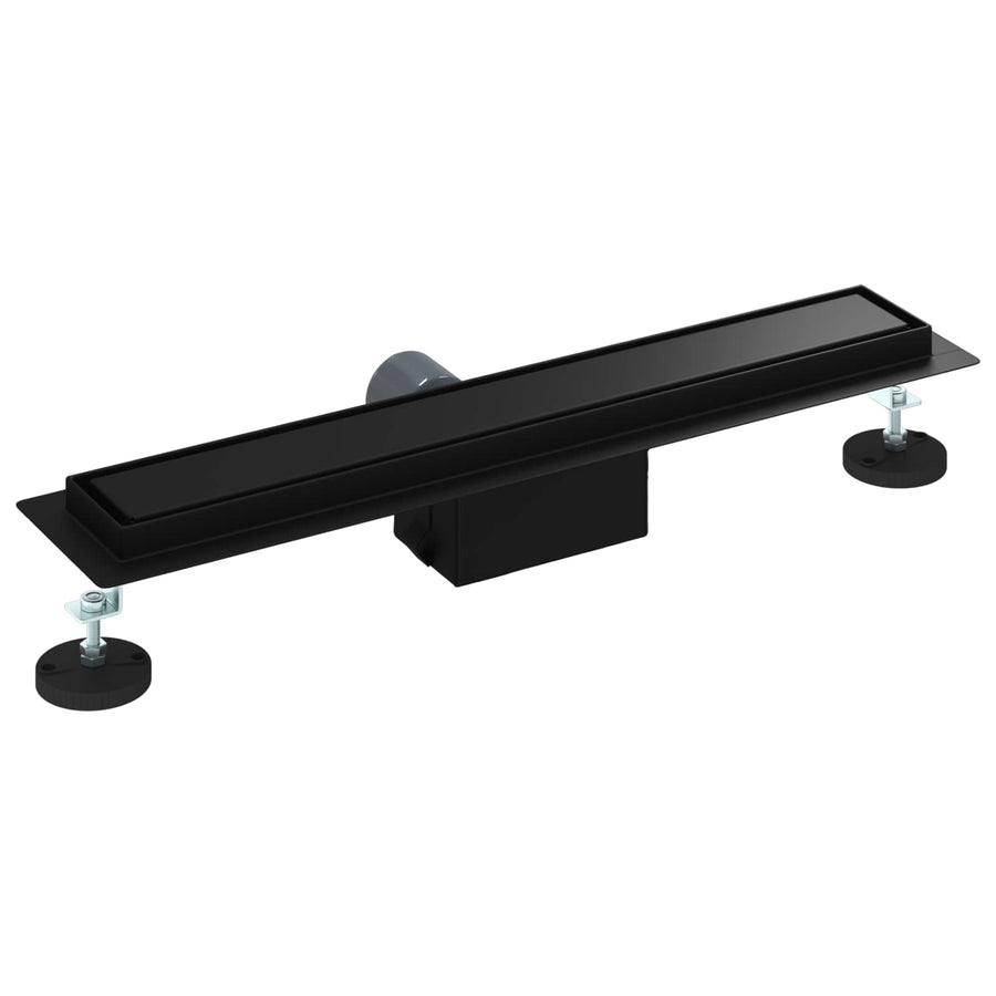 2 In 1 Doucheafvoer Roestvrij Staal 304 60 cm Zwart